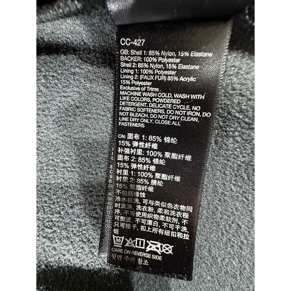 Marmot Womens Jacket Size Medium Gray Fleece Inside Faux Fur Hoodie Zip - Picture 5 of 8